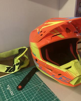 Casco Alpinestrars sm 5 e maschera 100%