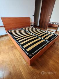 Letto Contenitore mogano