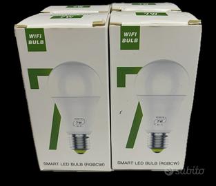 4 Lampadine 7W RGB SMART WIFI