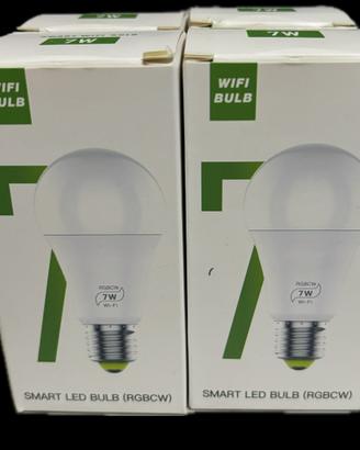 4 Lampadine 7W RGB SMART WIFI