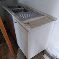 Cucinotto stufa a gas + lavello + cassettiera