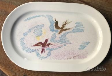 Piatto in ceramica artistica di Ernesto Treccani
