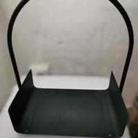 Portalegna + Set attrezzi da camino