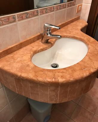Lavandino bagno in marmo