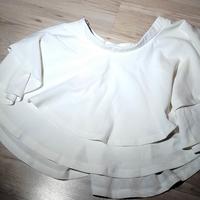 Gonna bianca con volant nuova con etichetta