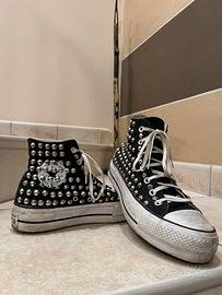 Converse platform con borchie tg.40