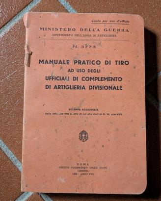 manuale pratico di tiro 1939