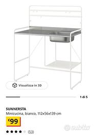 mobile lavello freestanding ikea sunnersta