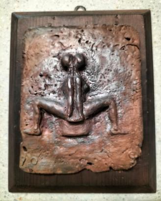 Opera bassorilievo in bronzo e legno