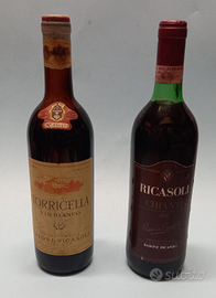 2 Vini Torricella Ricasoli Vino Bianco 1968 1984