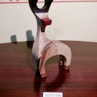 Renna di Natale in legno fatta a mano (Renn6)