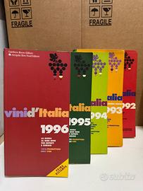 5 Volumi Vini d’Italia Gambero Rosso dal 92 al 96