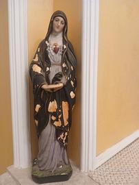 ANTICA STATUETTA MADONNA ADDOLORATA  '900 Antic