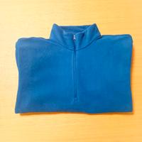 🧥 Maglione in Pile Blu 🧥 Felpa Pullover con Zip