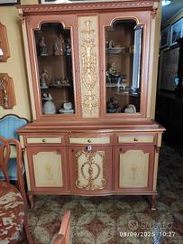 credenza stile veneziano dipinta a mano