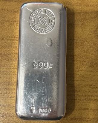 Lingotto argento 999 Mario Villa 1 kg