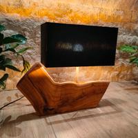 lampada legno