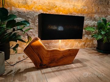 lampada legno