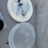 Lampada plafoniera in vetro