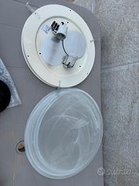 Lampada plafoniera in vetro