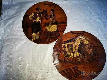 coppia di piatti in stile Gaucho 