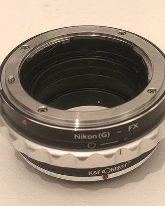 Adattatore K&F Ottica Nikon su Fuji