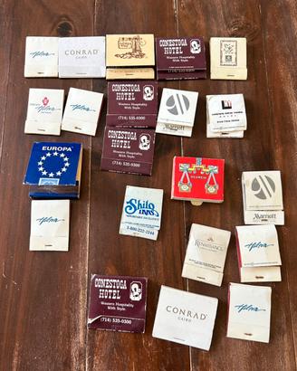 Lotto Vintage scatole fiammiferi" Hotel Ristoranti