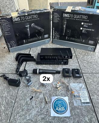 2 Sest Radio Microfoni wireless akg con Bodypack