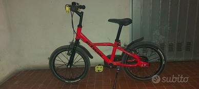Bici bimbo/bimba B'TWIN 16 pollici rossa