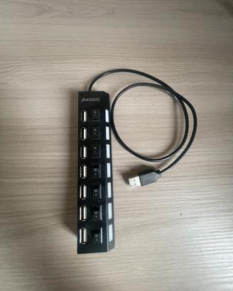Adattattore da 1 usb a 7 usb