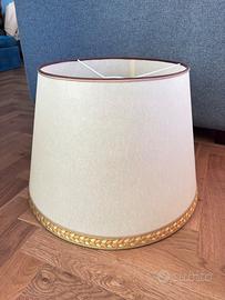 Paralume nuovo in pergamena, passamaneria francese