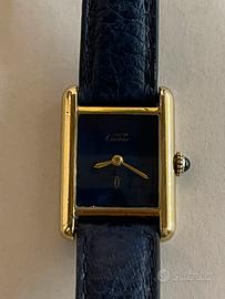 Cartier Tank Vermeil lapis