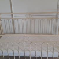 Lettino bambini bianco 130 cm x 67 cm