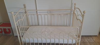 Lettino bambini bianco 130 cm x 67 cm