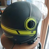 casco Shiny Nero Opaco Verde Fluo taglia S donna