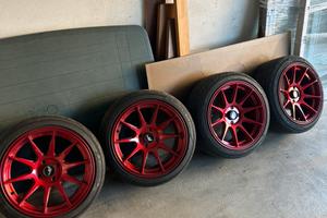 Cerchi JR11 16x8 4x100 + gomme estive