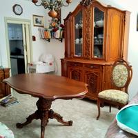 Sala completa di credenza, tavolo e 6 sedie