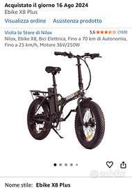 Nilox bici elettrica