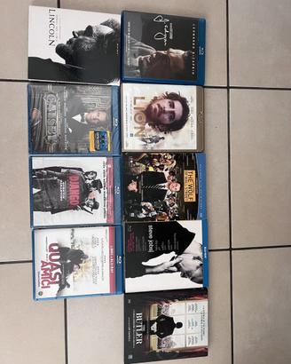 Lotto 9 Blu-ray cinema DiCaprio Django Lincoln