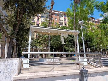 Pergola estensibile doppia tenda