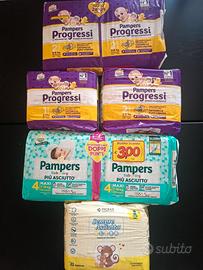 Pannolini Pampers tg. 1-2-4