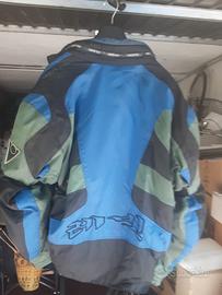 Giacca moto vintage REV'IT! blu/nera 