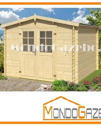 Casetta legno gazebo 320x320 34mm portattrezzi