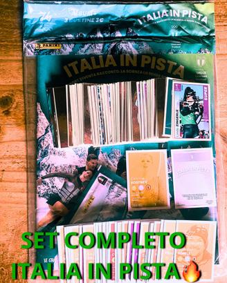 SET COMPLETO ITALIA IN PISTA + album panini