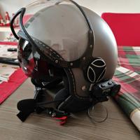 Casco Momo Design grigio  pari a nuovo 2 visiere