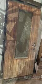 Porta ingresso in legno vintage