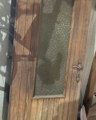 Porta ingresso in legno vintage