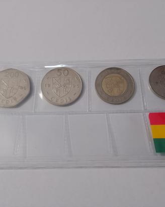 Set di monete storiche della Repubblica del Ghana