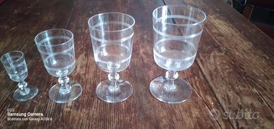 Bicchieri  in baccarat  primi anni 900