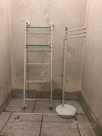 set accessori bagno bianco
